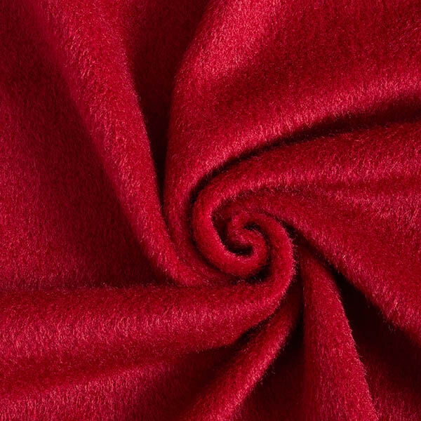 Plain Fluffy Coating Fabric – carmine,  image number 1