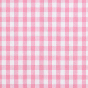Cotton Vichy check 1 cm – pink/white, 