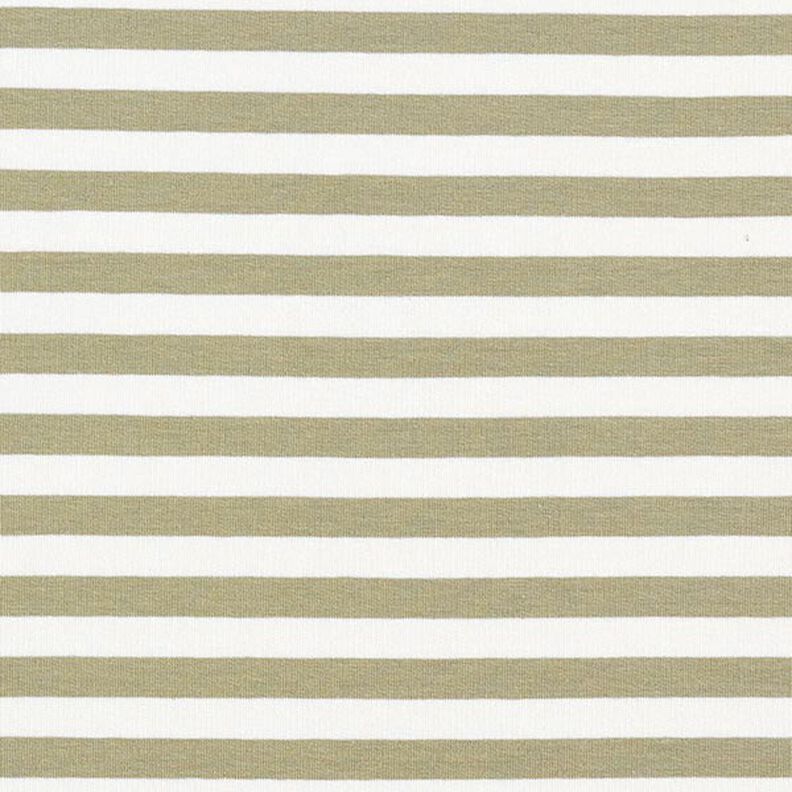 French Terry Yarn-Dyed Stripes – offwhite/light khaki,  image number 1