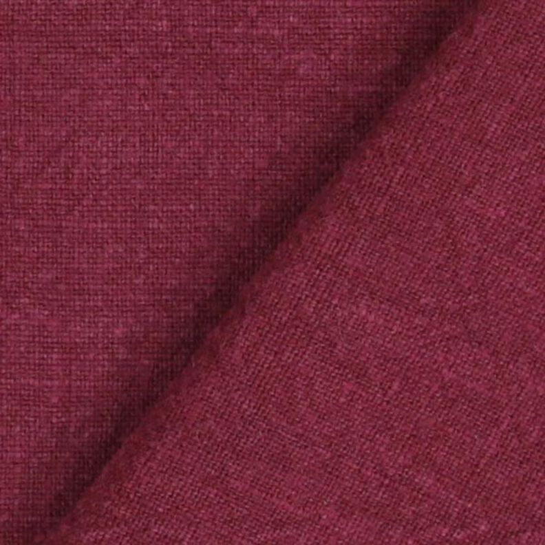 Linen fabric ramie mix stonewashed, heavy quality – burgundy,  image number 3