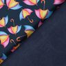 Softshell colourful umbrellas Digital Print – midnight blue | Remnant 50cm,  thumbnail number 4