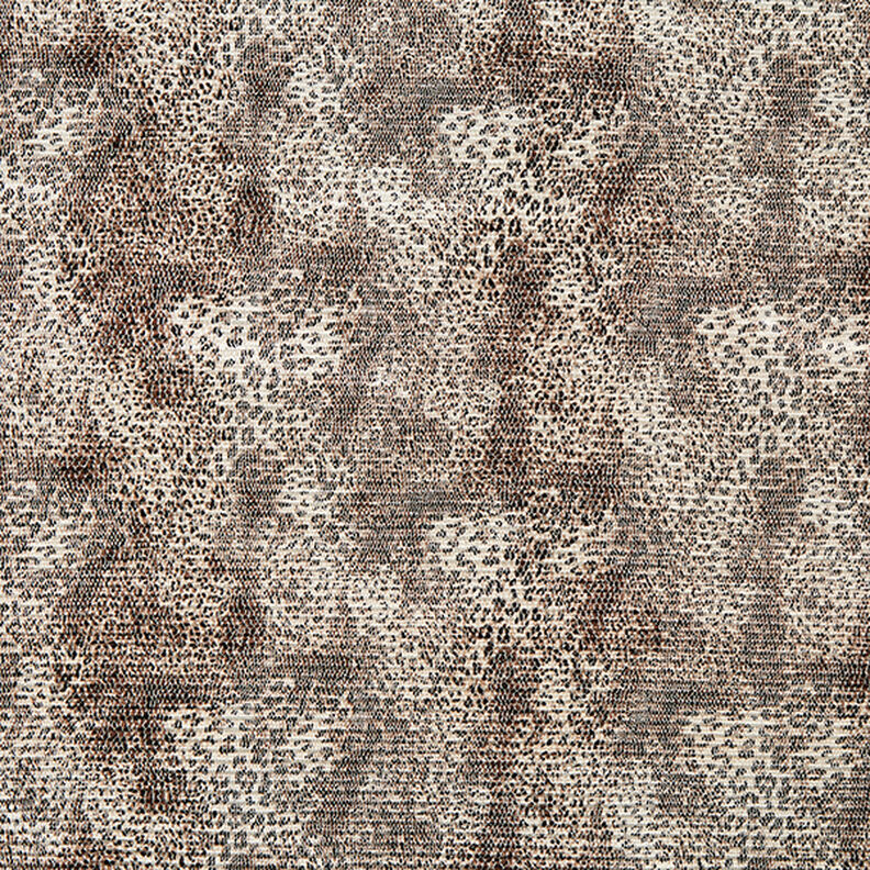 pleated leopard print pattern satin – light beige,  image number 1