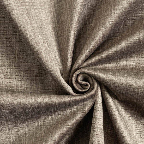 Upholstery Fabric Velvety Woven Look – dark beige,  image number 1
