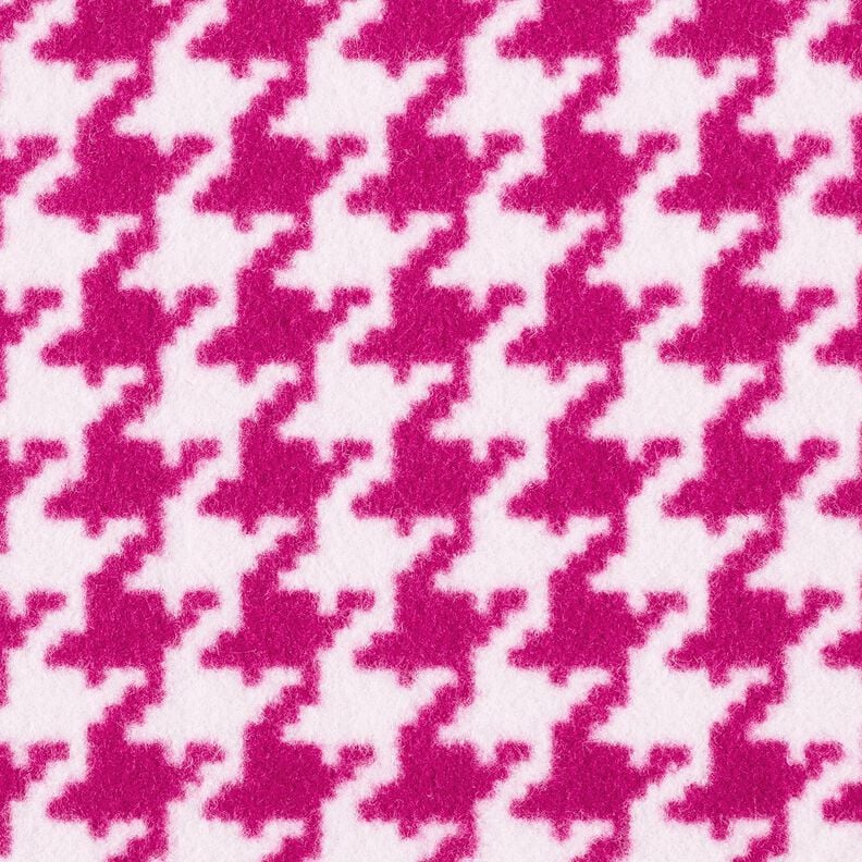 Coat Fabric Houndstooth – rosé/purple,  image number 1