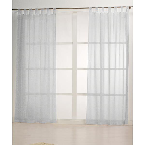 Curtain Fabric Voile Linen Look 300 cm – silver grey,  image number 5