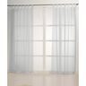 Curtain Fabric Voile Linen Look 300 cm – silver grey,  thumbnail number 5