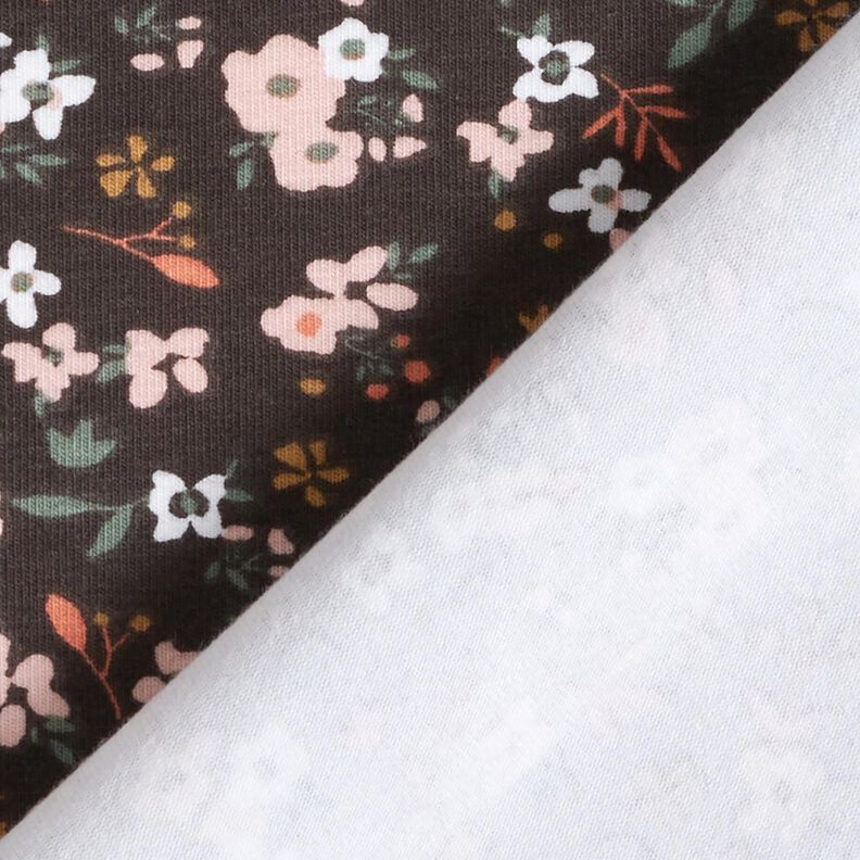 Cotton Jersey millefleurs – black brown,  image number 4