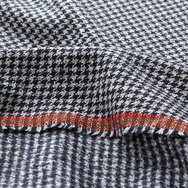 Gingham Check Coating Fabric – navy blue,  image number 5