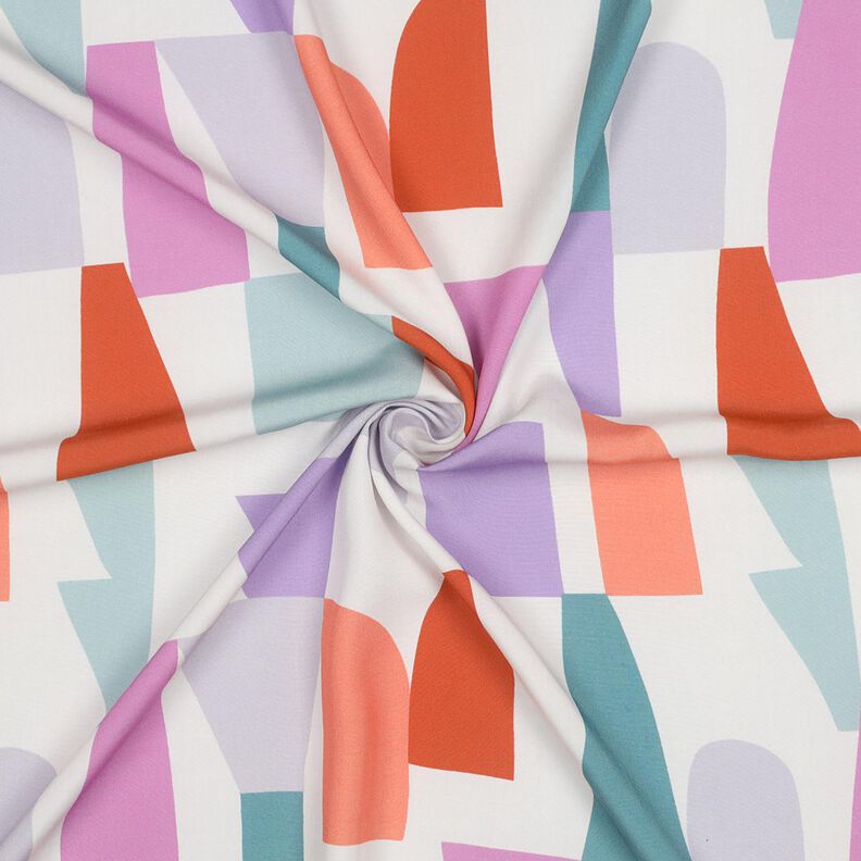 LENZING™ ECOVERO™ viscose fabric  Shape Shifter | Nerida Hansen – offwhite/mauve,  image number 3