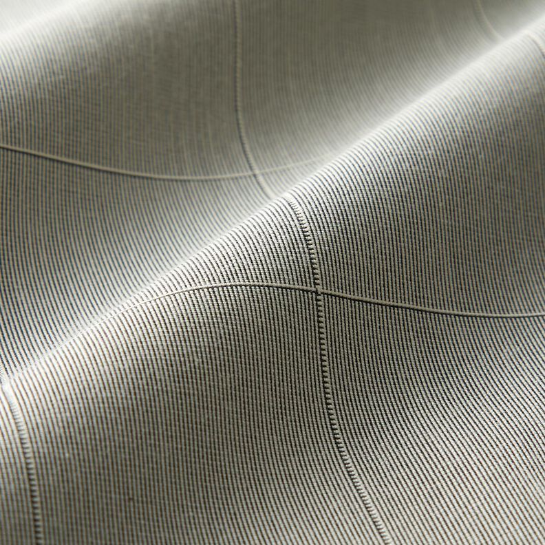 Checked trouser fabric – light grey,  image number 2