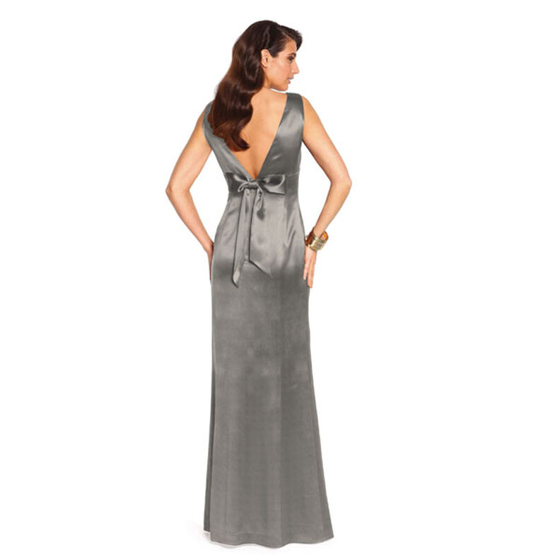 Stretch Satin – silver metallic,  image number 5