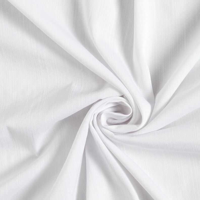 Textured cotton blend – white,  image number 1