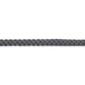 Cotton cord [Ø 7 mm] – dark grey, 