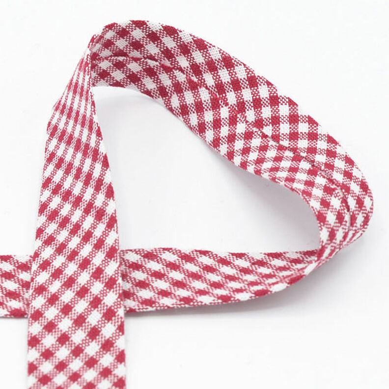 Bias binding Vichy check [20 mm] – red,  image number 1