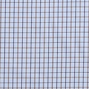 Shirt fabric classic check – light blue/navy blue, 