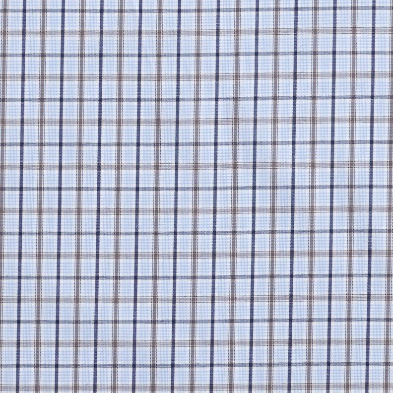 Shirt fabric classic check – light blue/navy blue,  image number 1
