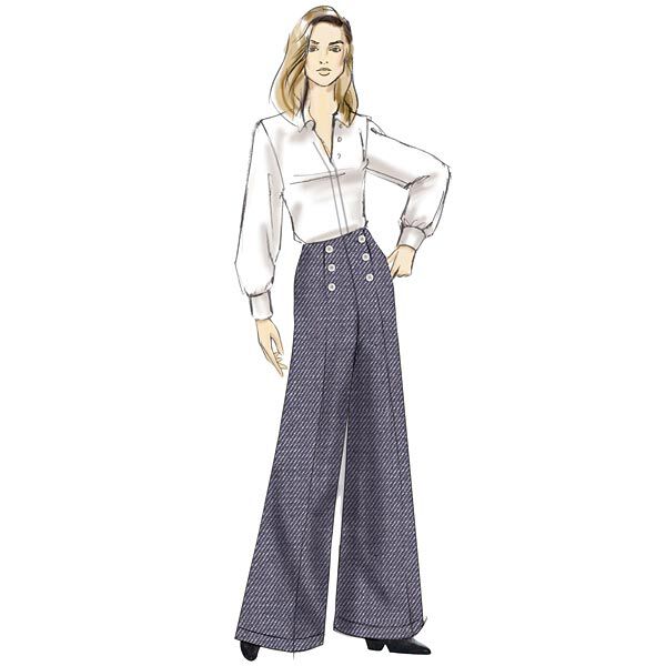 High-Waisted Pants, Very Easy Vogue9282 | 6 - 22,  image number 4