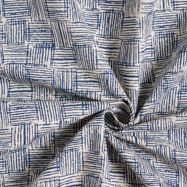 Half Panama Decor Fabric Dashes – navy blue,  image number 6