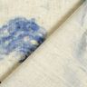 Viscose Linen Blend Watercolour roses – natural/navy blue,  thumbnail number 4
