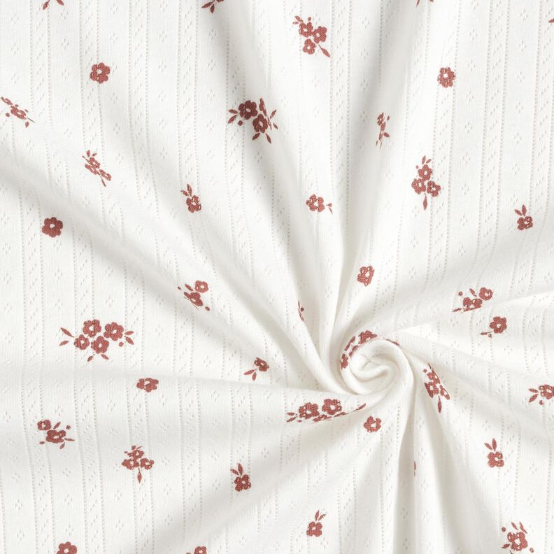 Ajour Cotton Jersey Country house flowers – ivory, image number 3