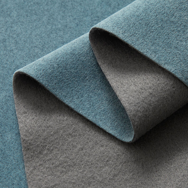 Thermal curtain fabric fine blend – light petrol,  image number 4
