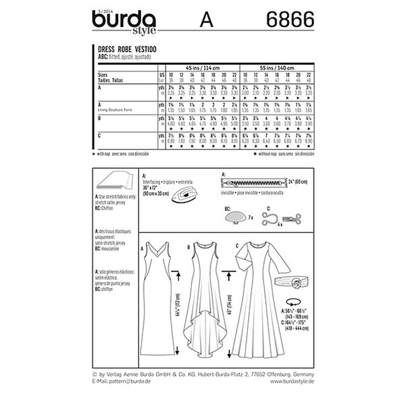 Evening Dress / Overdress, Burda 6866,  image number 4
