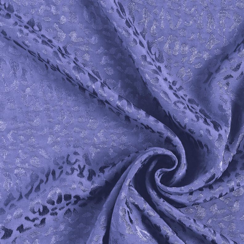 Leopard print viscose fabric – blue lilac,  image number 5