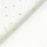 Scattered Gold Polka Dots Cotton Muslin – white/gold,  thumbnail number 4
