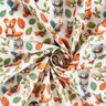Cotton Poplin clay forest animals Digital Print – ivory,  thumbnail number 3