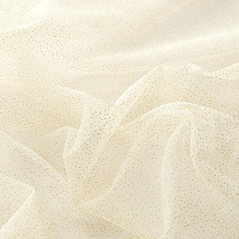 Royal Glitter Tulle – offwhite/gold,  image number 4