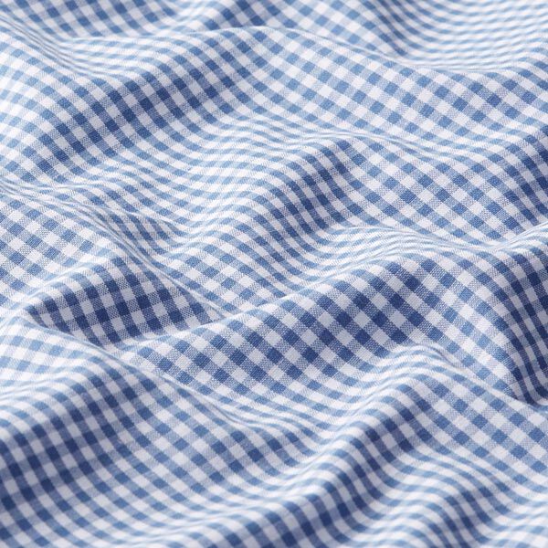 Cotton Poplin Small Gingham, yarn-dyed – denim blue/white,  image number 2