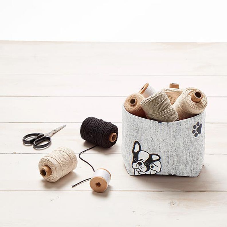 Decor Fabric Canvas Bulldog – grey,  image number 7