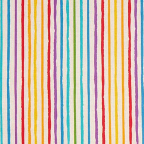 Decor Fabric Half Panama Rainbow Stripes, 