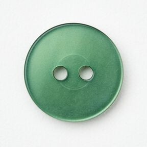2-hole button shiny [Ø 15 mm] – fir green, 