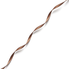 Satin Ribbon [3 mm] – medium brown, 