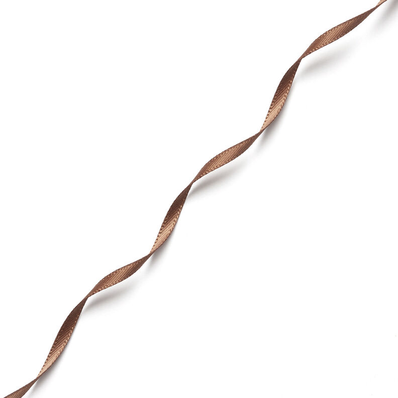 Satin Ribbon [3 mm] – medium brown,  image number 2
