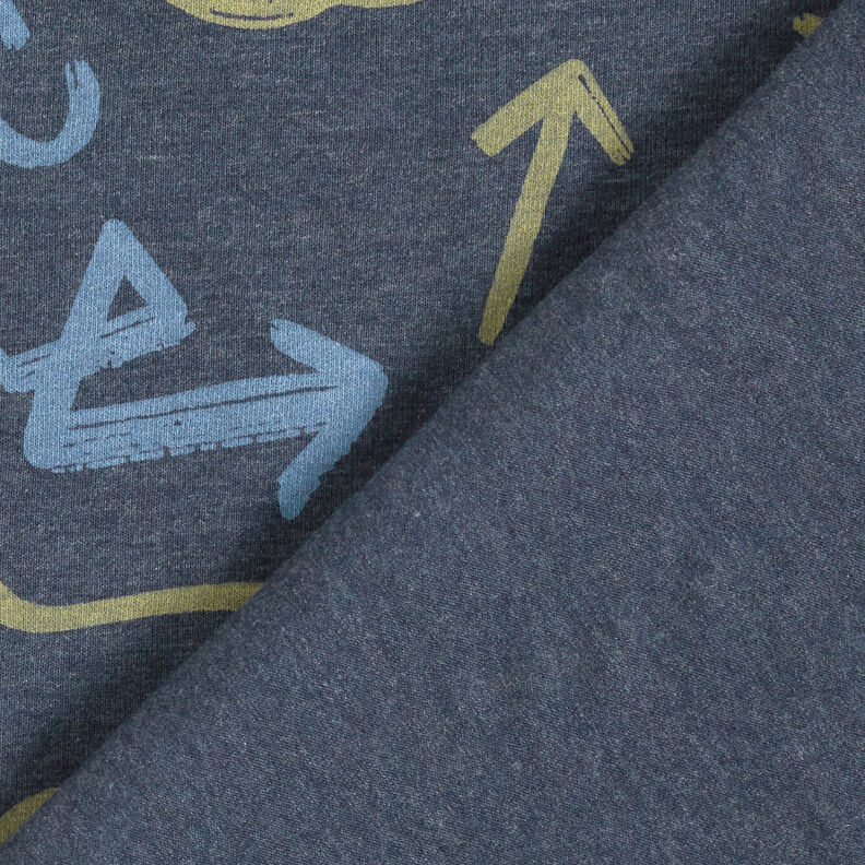 Cotton Jersey Wild arrows | by Poppy navy blue, image number 4