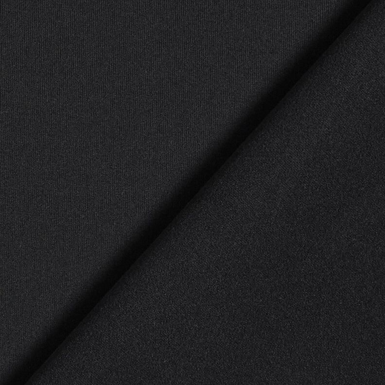 Plain jersey, brushed on the inside – black,  image number 3