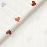 Doubleface colourful hearts – ivory,  thumbnail number 4