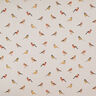 Decor Fabric Half Panama small garden birds – natural,  thumbnail number 1