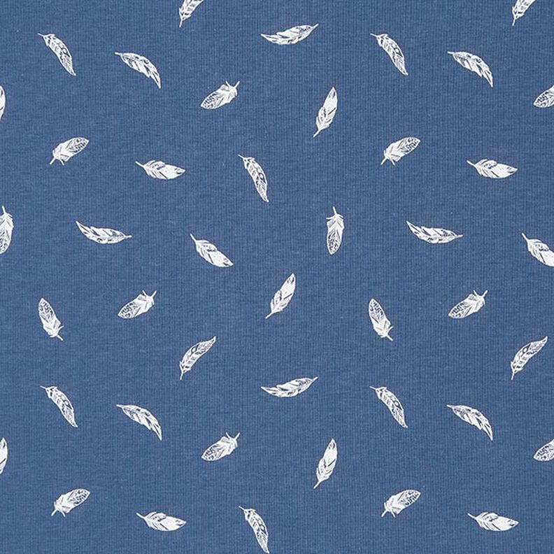 Cotton Jersey Feathers – denim blue,  image number 1