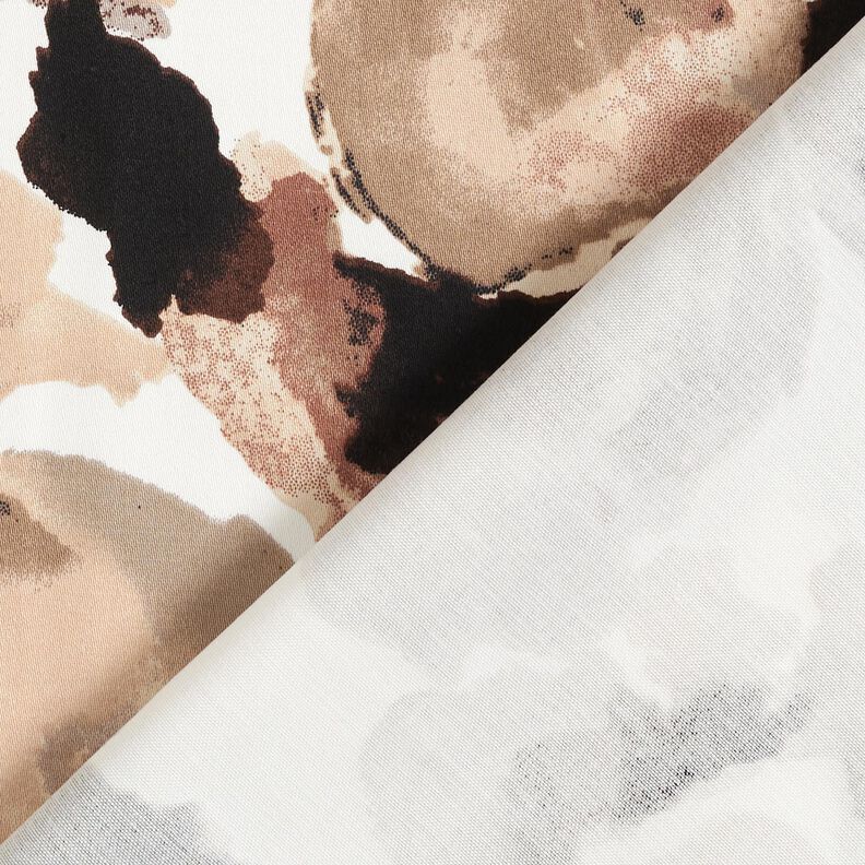 Abstract polka dots stretch cotton – ivory/almond, image number 4