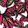 Viscose Jersey large leaves – intense pink/midnight blue,  thumbnail number 3