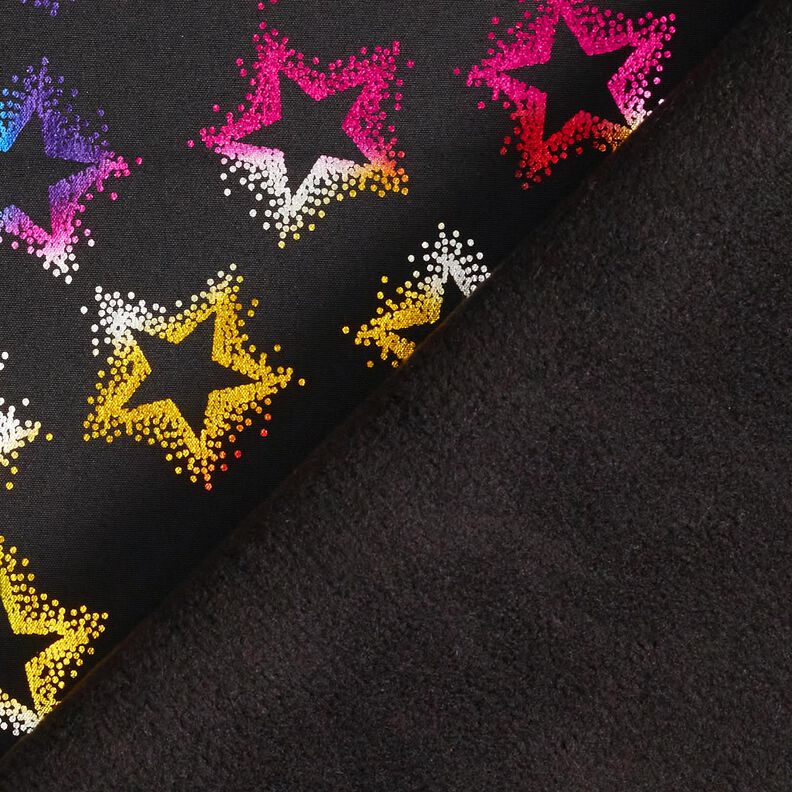 Softshell Glitter Stars – black/colour mix,  image number 5