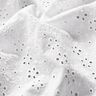 Cotton Batiste Broderie Anglaise rows of flowers – white,  thumbnail number 3