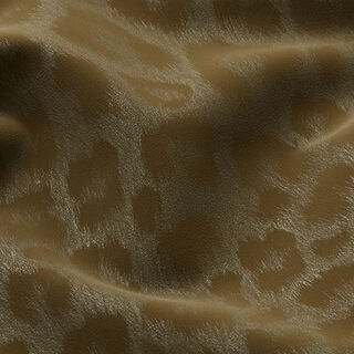 leopard print pattern softshell fabric – khaki, 
