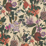 Decor Fabric Half Panama Nostalgic Fruits – almond/grape,  thumbnail number 1