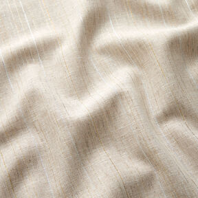 Lurex stripes linen cotton blend – natural, 