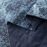 Tie-dyed flower chambray quilted fabric – denim blue,  thumbnail number 3