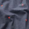 Cotton Jersey Jeans look hearts Digital Print – blue grey/fire red,  thumbnail number 2